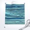 Wavy Ocean Pattern Waves Sea Caribbean Coastal Nautical Blue Aqua Fish Custom Printed Fabric by Spoonflower Various Fabrics by the Yard or Fat Quarter